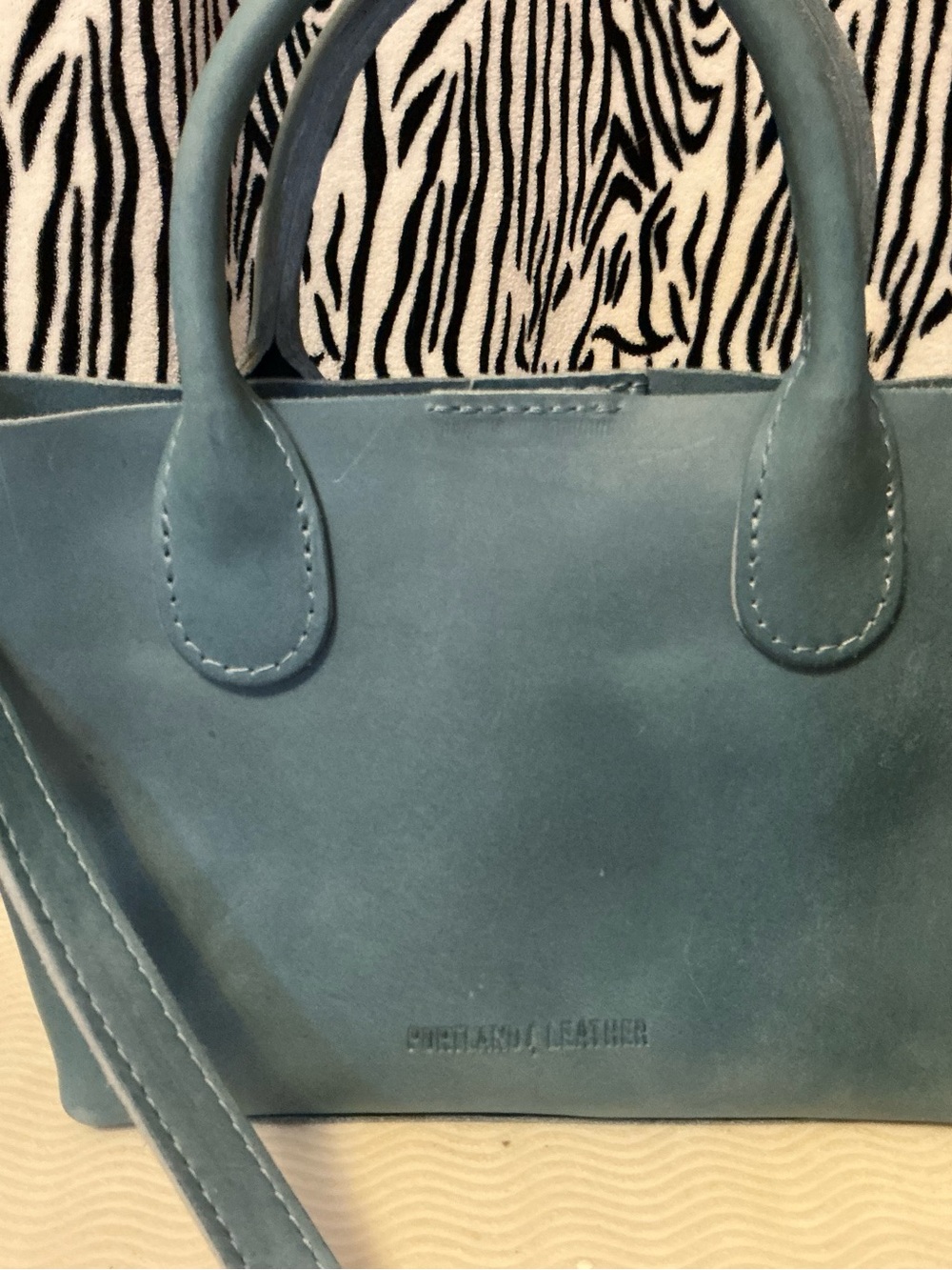 PLG small raindrop in aqua with penny pouch and fortune cookie pouch - Picture 3 of 8